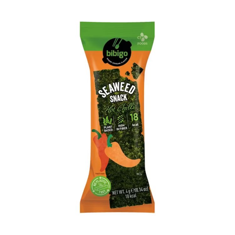CJ Bibigo Korean Hot Chilli Seaweed Snack 4g