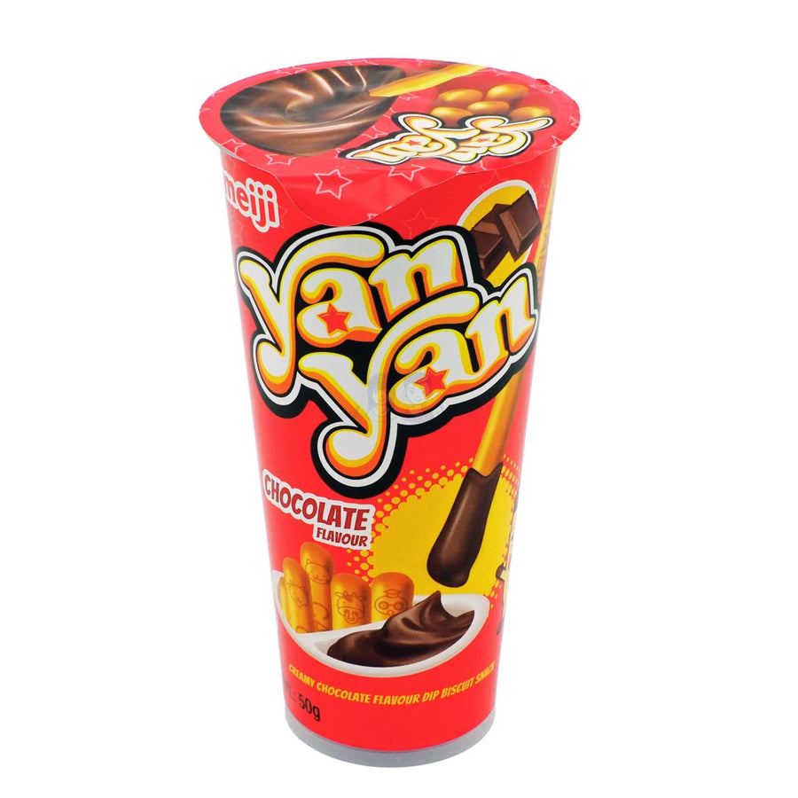 Meiji Yan Yan Creamy Chocolate Dips Biscuit Snack 50g